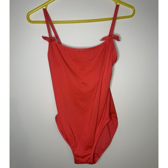 Kate Spade Swimsuit One Piece Coral Color Sz Medium #1125 - Picture 2 of 6